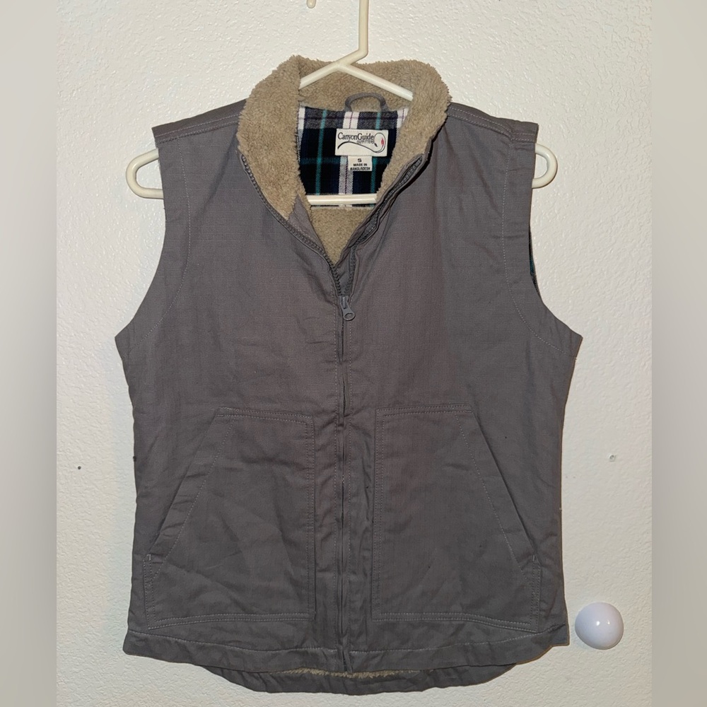 Canyon Guide Outfitters Women's Sherpa Lined Vest - Grey, Size Small